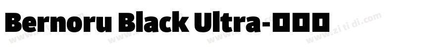 Bernoru Black Ultra字体转换